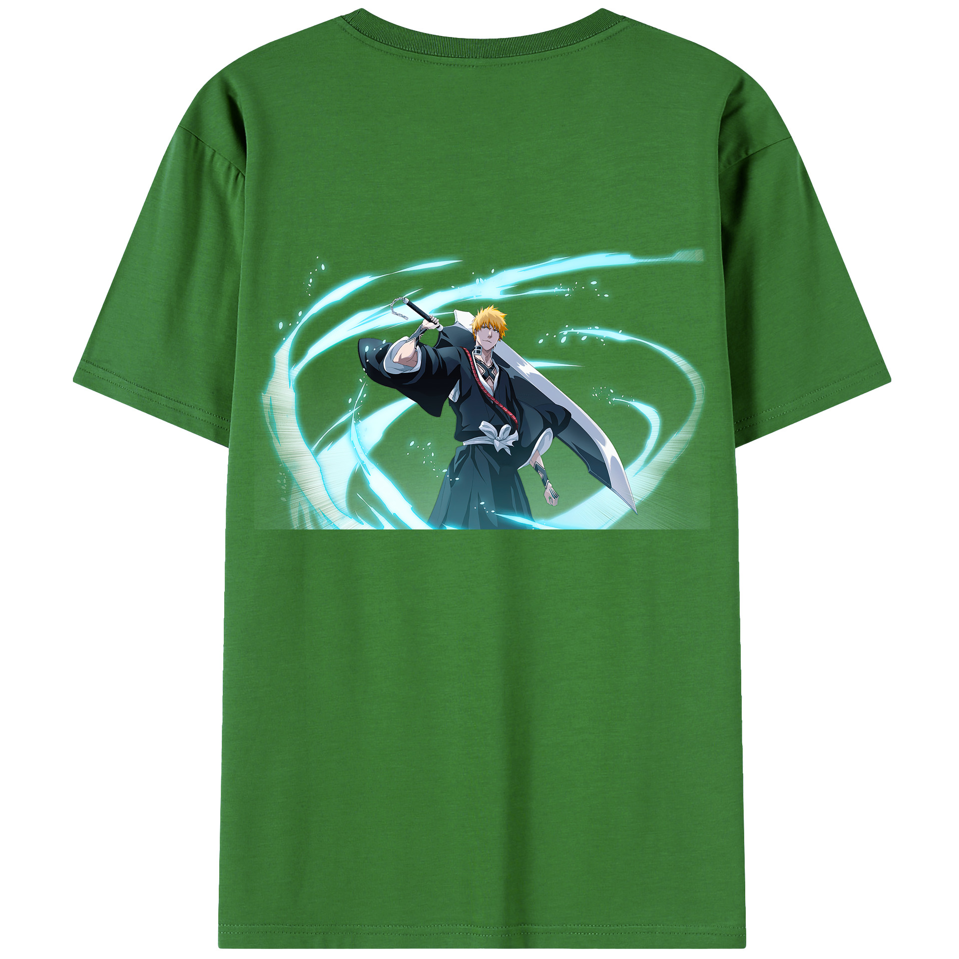 （画像用） ブリーチ 黒崎一護（くろさき いちご）BLEACH Kurosaki Ichigo レディース半袖Tシャツ(バックプリント)